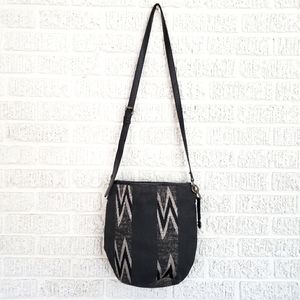 Lucky Brand Aztec Print Canvas Crossbody Purse